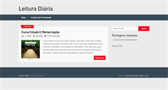 Desktop Screenshot of leituradiaria.com.br
